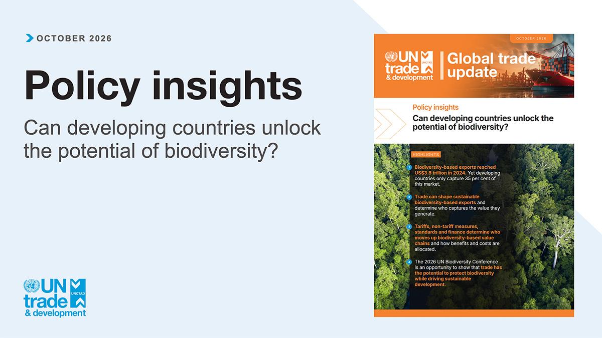 Global Trade Update (October 2026): Can developing countries unlock the potential of biodiversity?
