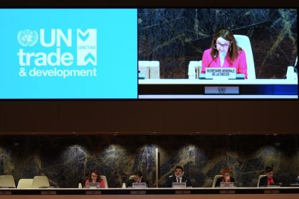 UNCTAD’s Secretary-General presents the organization’s new brand to member States