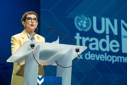 La cheffe d’ONU commerce et développement célèbre le 60e anniversaire de l'organisation et dévoile sa vision d'une nouvelle ère de développement