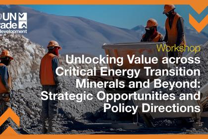 Workshop on unlocking value across critical energy transition minerals and beyond: Strategic opportunities and policy directions