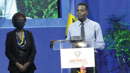 Cover image for UNCTAD15 youth declaration identifies priorities for COVID-19 recovery 