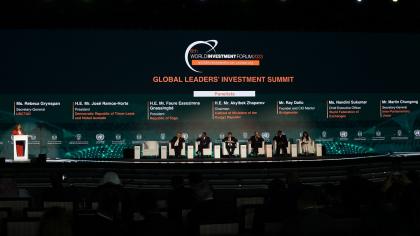 UNCTAD Secretary-General Rebeca Grynspan and global leaders at the World Investment Forum 2023