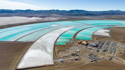 Lithium fields in Argentina.