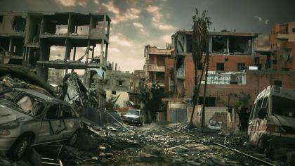 Gaza economic, infrastructure destruction.
