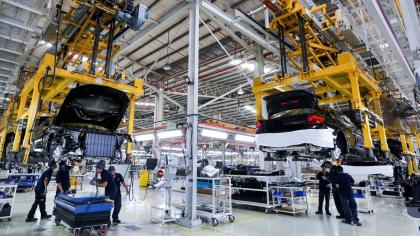 An automobile assembly plant in Kedah, Malaysia.