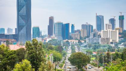 Downtown, Addis Ababa, Ethiopia.