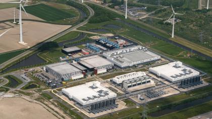 A data centre in Eemshaven, the Kingdom of the Netherlands.