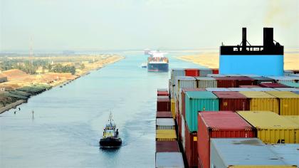 The Suez Canal.