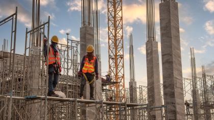 A construction site.