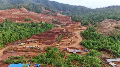 A nickel mine in Indonesia. 