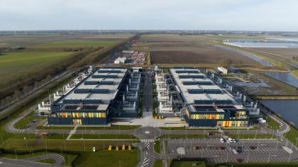A supercomputer data centre in the Kingdom of the Netherlands.