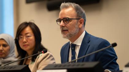 Acting Secretary-General Moreno (pictured right) opens the 16th Investment, Enterprise and Development Commission on 31 August in Geneva. 